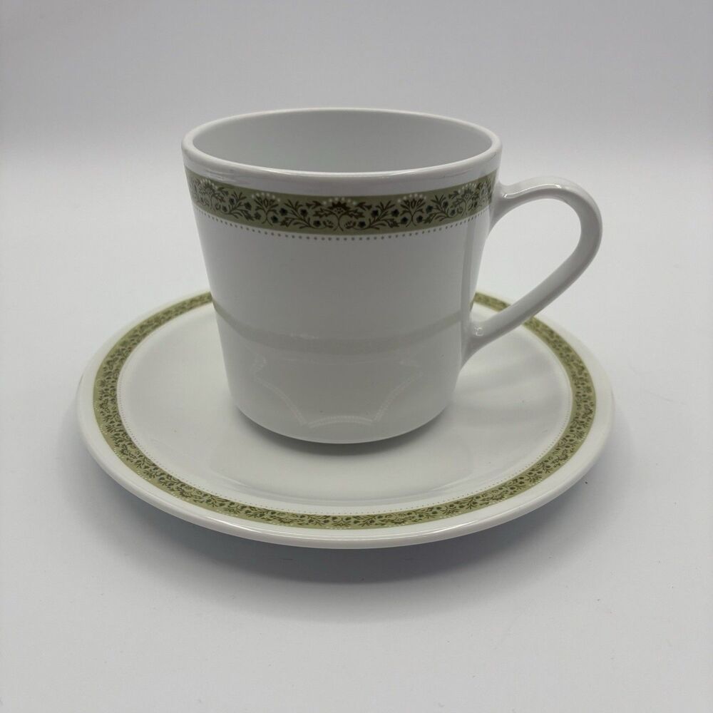 Corning Corelle Lynwood Cup & Saucer Set Vintage Floral Pattern – Group Discount